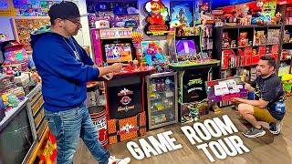 Basement converted into ULTIMATE GAMERS PARADISE! (Game Room Tour)