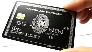 Custom metal American express wallet card