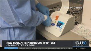 New Look At 15 Minute COVID-19 Test City Using For First Responders