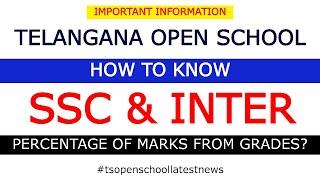 TS Open School SSC & Open Inter Pass Grades 2022 |How to Know #tsopenschool Percentage of Marks