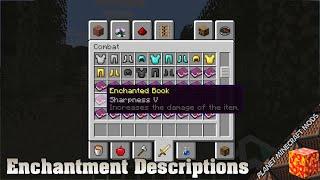 Enchantment Descriptions Mod 1.17.1/1.12.2/1.10.2  for Minecraft PC