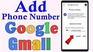 How to Add Phone number to Google Account   ||   How to add Phone number to Gmail