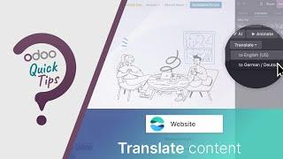 Odoo Quick Tips - Quickly translate content [Website]