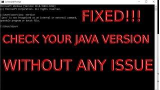 Java | Javac is not recognized as an internal or external command| FIXED!!