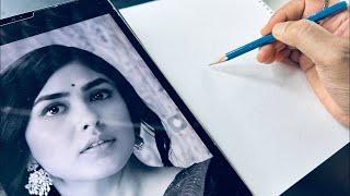 Portrait Drawing for Beginners | Unique technique of Portrait shading #sketchboookbyabhishek