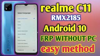 realme C11 (RMX2185) FRP Bypass "New Trick" Without pc, Google Account Bypass