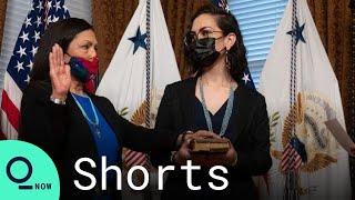 Deb Haaland Sworn In as First Native American Cabinet Secretary #Shorts