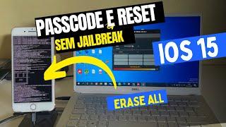 Bypass Passcode, iPhone 6 ao X iOS 15 sem Jailbreak (Erase)