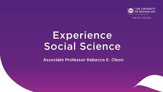 Webinar: Experience Social Science at UQ