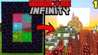 Hardcore Minecraft, But There's Infinite Dimensions | Episode 1