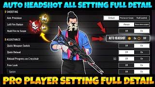 Control Setting Free Fire | Pro Player Setting Free Fire 2024 | Free Fire Setting | Free Fire | FF