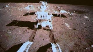 China's lunar rover Jade Rabbit lands on the moon