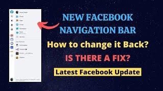 Facebook Navigation Bar Change - How to Move Facebook Menu Bar to Top - Is there a Fix?