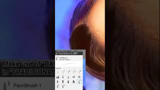 How to smudge a realistic hair in Autodesk sketchbook