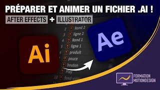 Comment animer un fichier Illustrator sur After Effects ? - Tuto workflow motion design