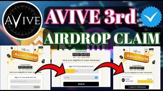 Avive Airdrop Withdraw। Avive Airdrop Claim।Avive Mining Halving। Avive Coin Listing Binance |