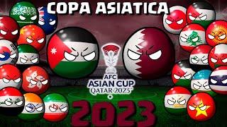 así fue la COPA ASIATICA de QATAR 2023| countryballs