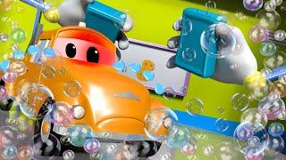 There was an ACCIDENT at the CAR WASH ! - Amber the Ambulance in Car City l Cartoons for Children