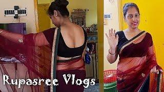 Latest Saree folding video Vlogs with saree ll bengali vlog