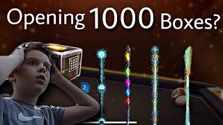 8 Ball Pool - GRAND HEIST EVENT BOXES OPENING TO MAX ANIMATED CUES