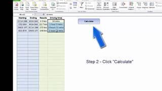 Calculate Distance Between British Post Codes in Excel