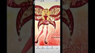 Winx club Diaspro transformation up to cosmix