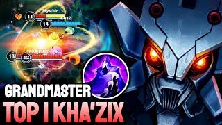 WILD RIFT KHA'ZIX - TOP 1 KHA'ZIX GAMEPLAY - GRANDMASTER RANKED