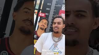 Trae Young has some questions about his height here 