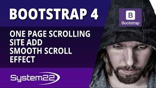 Bootstrap 4 One Page Scrolling Site Add Smooth Scroll Effect