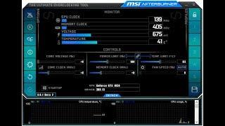 Ностройка а так же сохранения настройки кривой MSI Afterburner