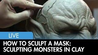 How To Sculpt A Monster Mask: Veins and Wrinkles