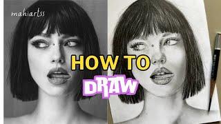 Realistic Portrait Drawing Tutorial with Pencil | Step-by-Step Guide for Beginners