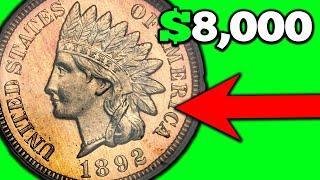 RARE Indian Head Penny Error Coins Worth Money  - 1892 Indian Head Cent Value