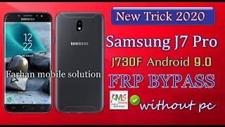 Samsung J7 Pro Android 9.0 Frp Bypass Samsung | J730F Android 9 Frp google account unlock without pc