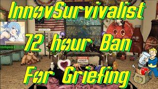 Fallout 76 Griefer News: InnovSurvivalist 72 Hour Suspension For Griefing ROFL