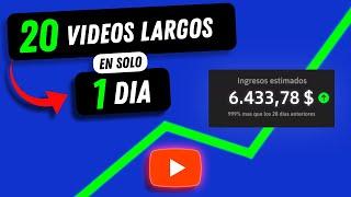 Cómo hice 20 VIDEOS en solo 1 DIA | Canal de Youtube Automatizado con IA