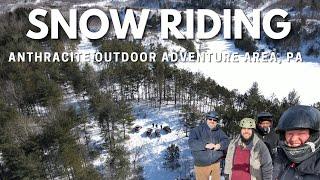 Great PA Trails & Snow Riding at AOAA - Anthracite Outdoor Adventure Area, PA  2022