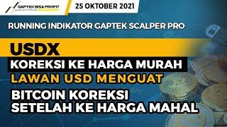 USDX Koreksi ke Murah LAWAN USD Menguat BTC Koreksi Setelah Harga Mahal,  25 Oktober 2021 | Gaptek