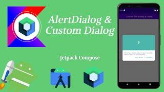 How to Create Alert Dialog and Custom Dialog in Jetpack Compose | Android | Kotlin | Make it Easy