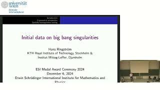 Hans Ringström - Initial data on big bang singularities