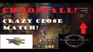 The Elder Scrolls Online CHAOSBALL INSANE CLOSE MATCH! STAMPLAR TANK DPS PVP #2