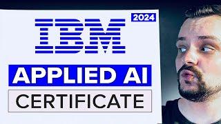 IBM Applied AI Professional Certificate - Review 2024 (Coursera Certificate Review)