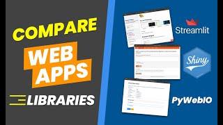 My thoughts on web frameworks in Python and R (PyWebIO vs Streamlit vs R Shiny)