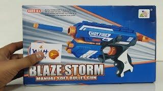Nerf N Strike Elite Disruptor Blaze Storm Soft Bullet Gun with 20 Foam Bullets