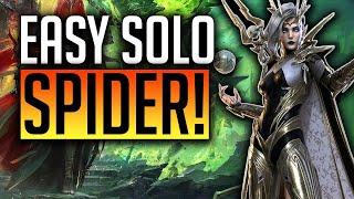 NEW PLAYERS MUST WATCH DELIANA EASY SOLO SPIDER 10 WITH BAD GEAR! | Raid: Shadow Legends