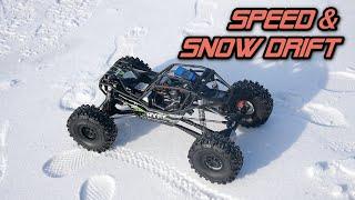 Axial Ryft Speedtest 3s & 4s und driften im Schnee [German]