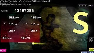 (Osu!) cYsmix - The Ballad of a Mindless Girl [Lasse's Insane]