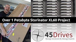 Over 1 Petabyte TrueNAS Core 45 Drives Storinator XL60 Storage Solution