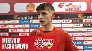 Gianluca Swajkowski im Interview nach VfB Stuttgart II | #immeRWEiter #nurderrwe