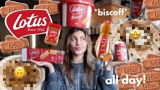 EATING BISCOFF FOR 24 HOURS || all things biscoff! *VEGAN*